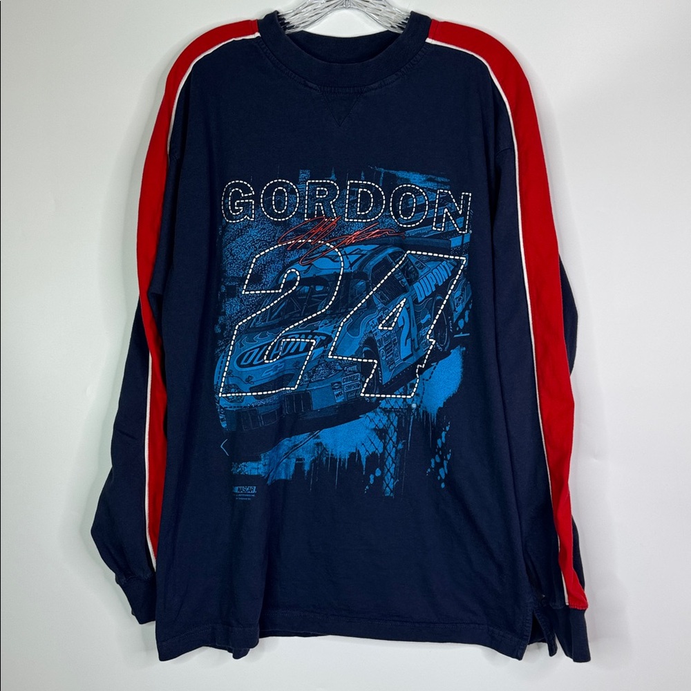 Vintage Chase Authentics Jeff Gordon #24 Long Sleeve Shirt Size Large